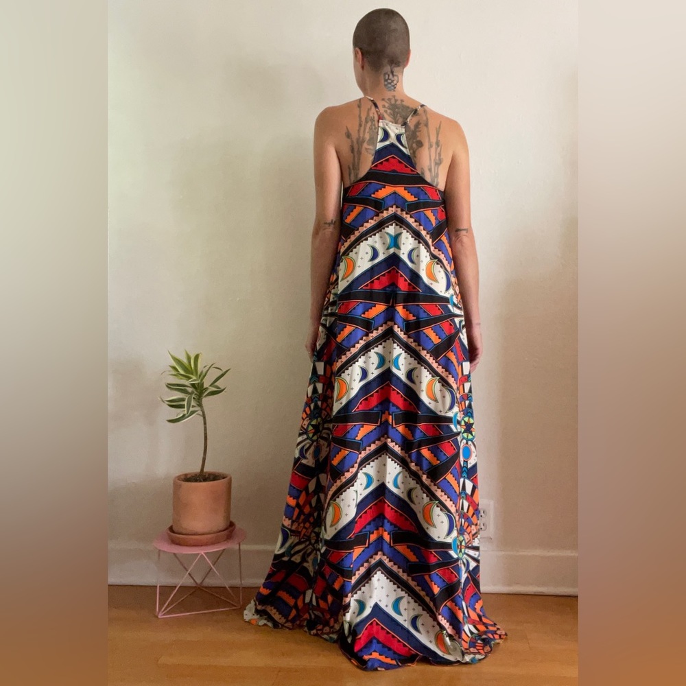 Mara Hoffman camisole gown in Lunar Eclipse print size Small